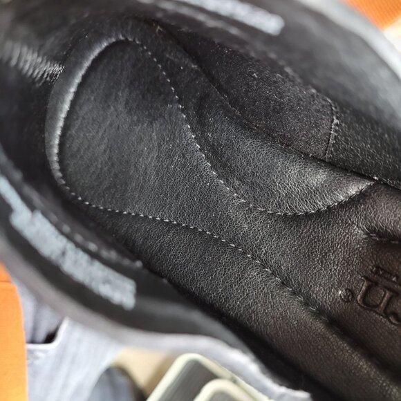 Born Kerri Ankle Boots Women's Size 7.5 Black Distressed Suede Leather Back Zip - Picture 11 of 13